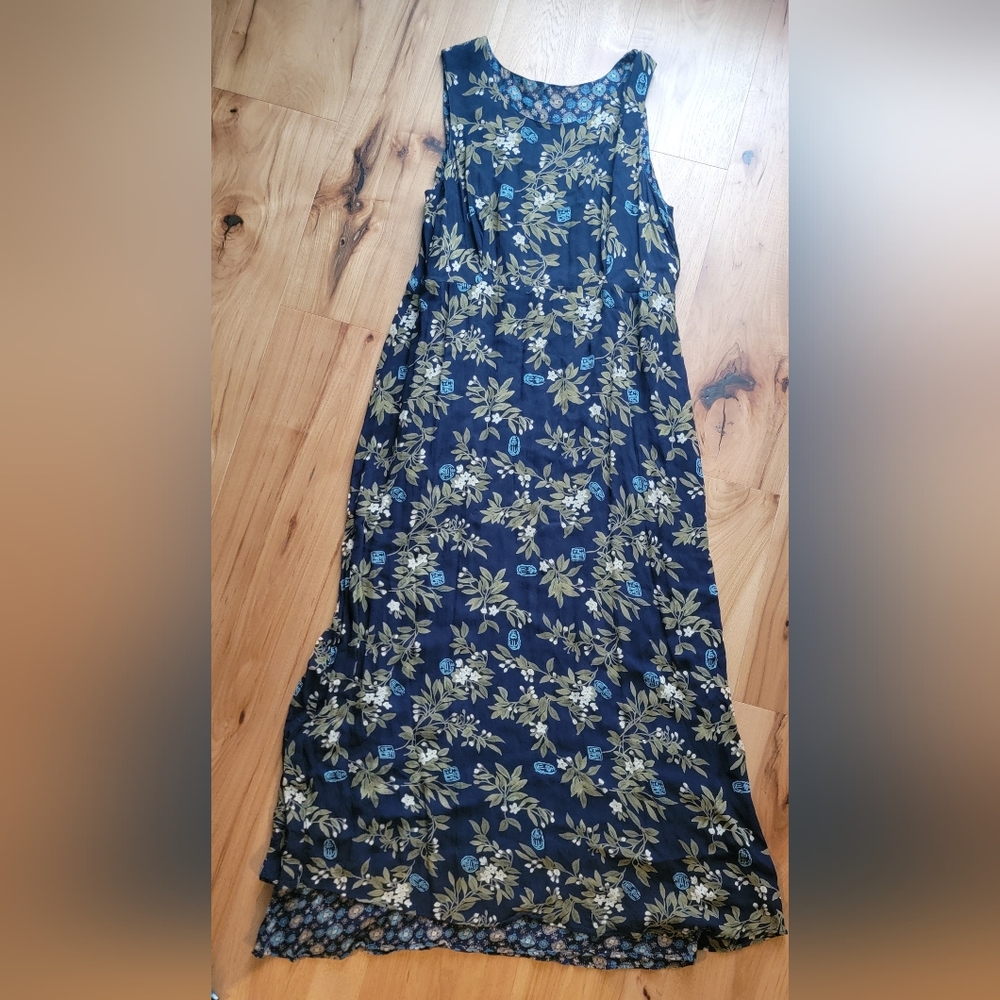 90s Sag Harbor Reversable Maxi Dress
